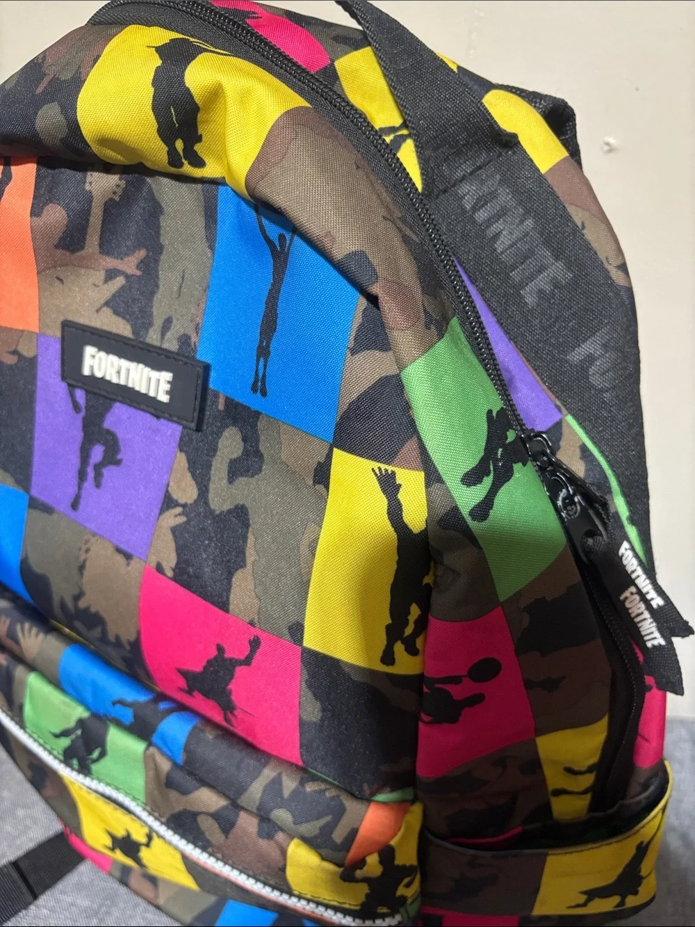 Fortnite Multicolor Camouflage Backpack School Bag